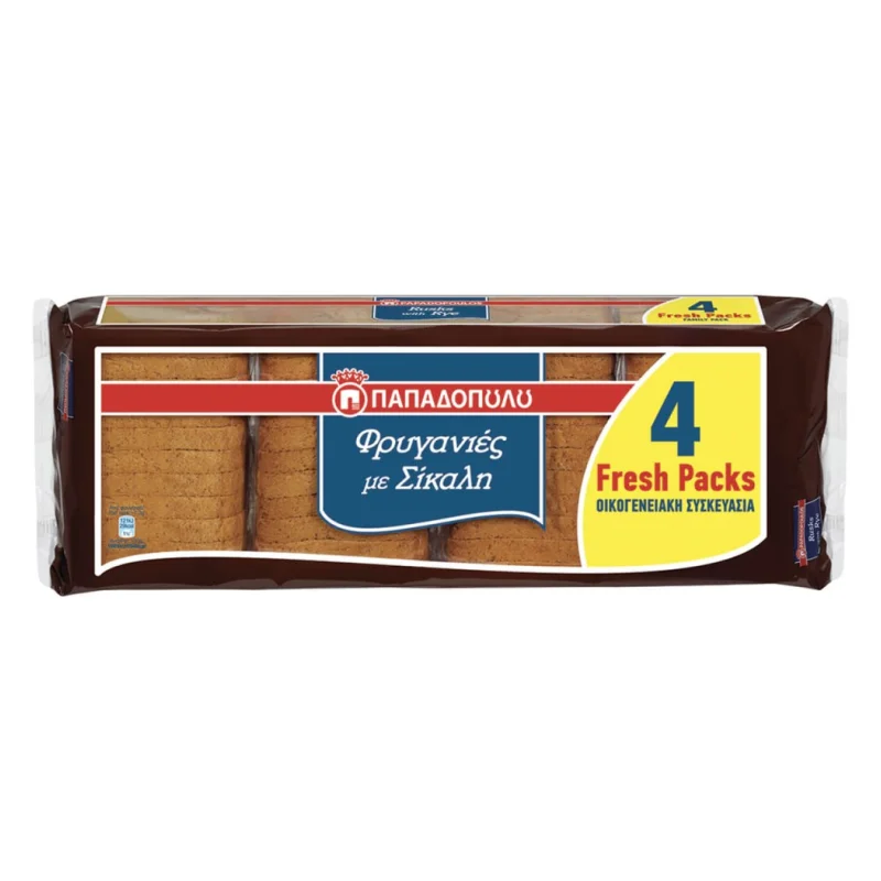 φρυγανιές σίκαλης 4 × 80 g