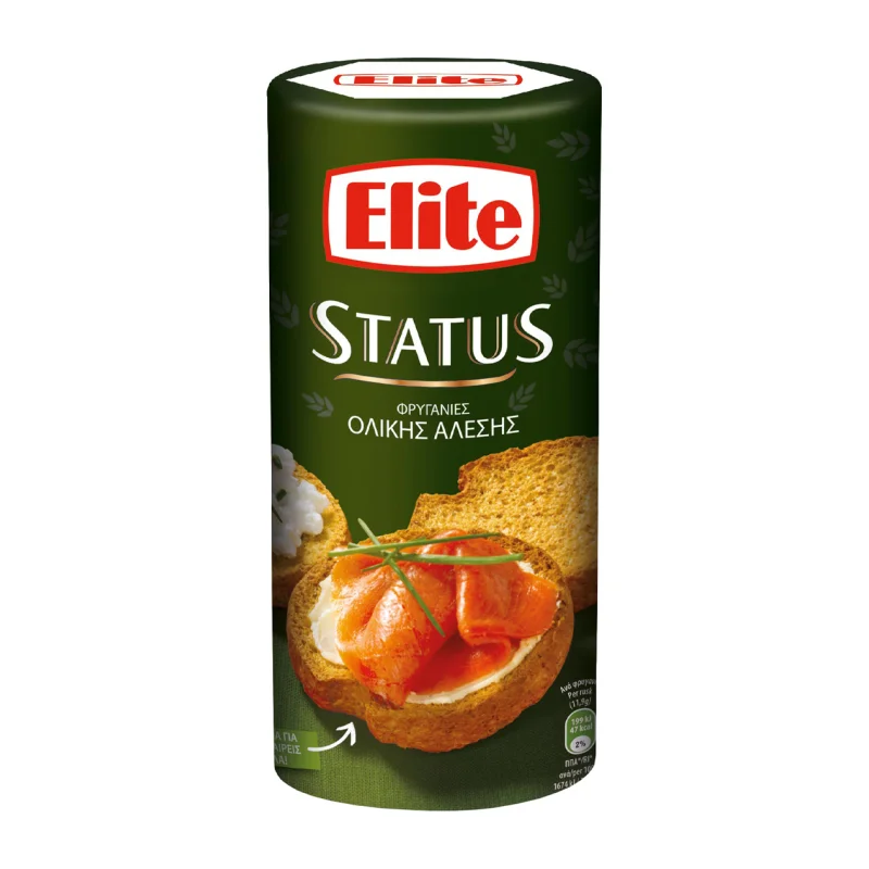elite status φρυγανιες ολικης αλεσης 155 g