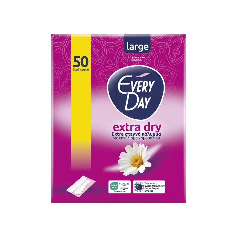 everyday extra dry large σερβιετάκια 50 τεμ.