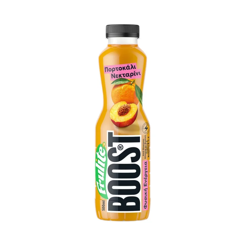 frulite boost φρουτοποτό πορτοκάλι νεκταρίνι 500 ml