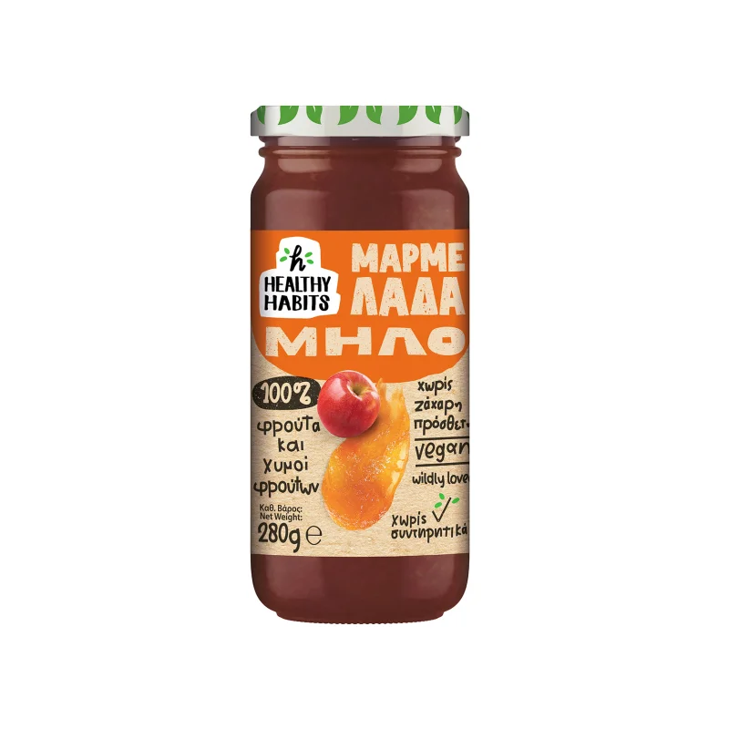 healthy habits μαρμελάδα μήλο 280 g