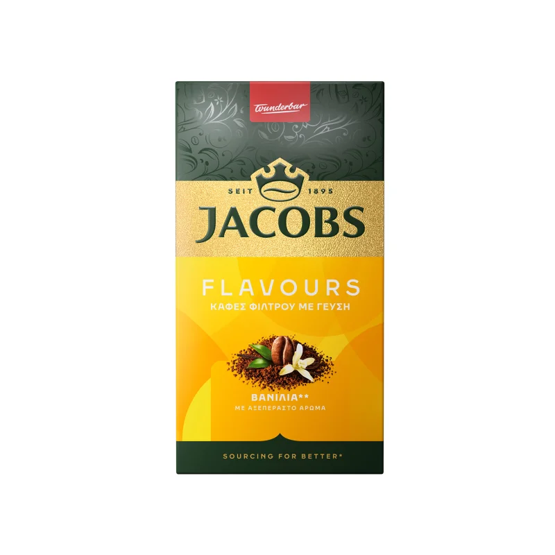 jacobs flavours καφές φίλτρου βανίλια 250 g
