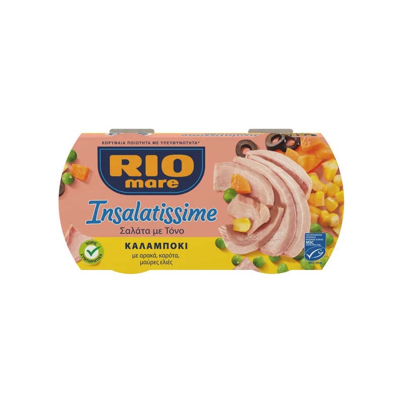insalatissime τονοσαλάτα καλαμπόκι 2 × 160 g