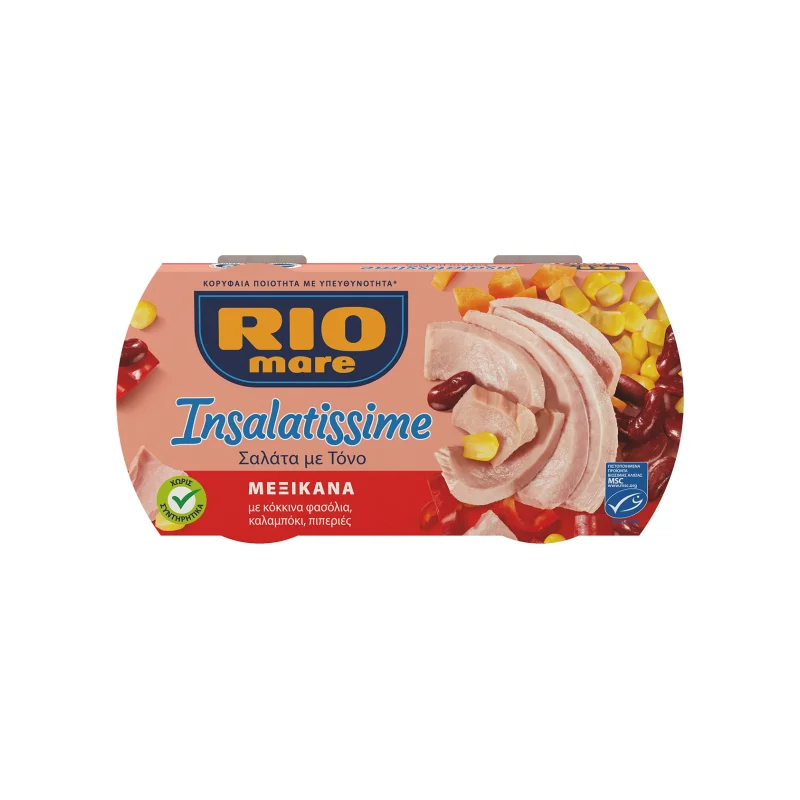 insalatissime τονοσαλάτα μεξικάνα 2 × 160 g