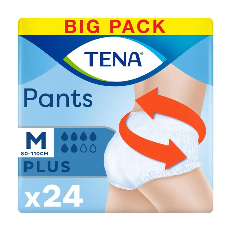 tena pants plus εσώρουχα ακράτειας medium 24 τεμ.