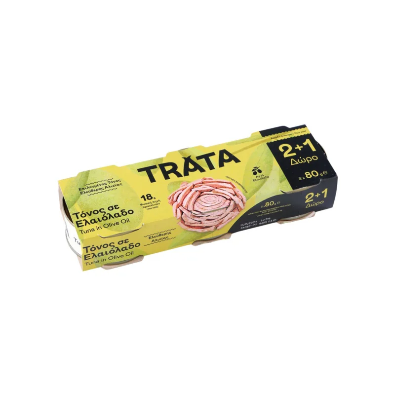 trata τόνος σε ελαιόλαδο . 3 × 70 g