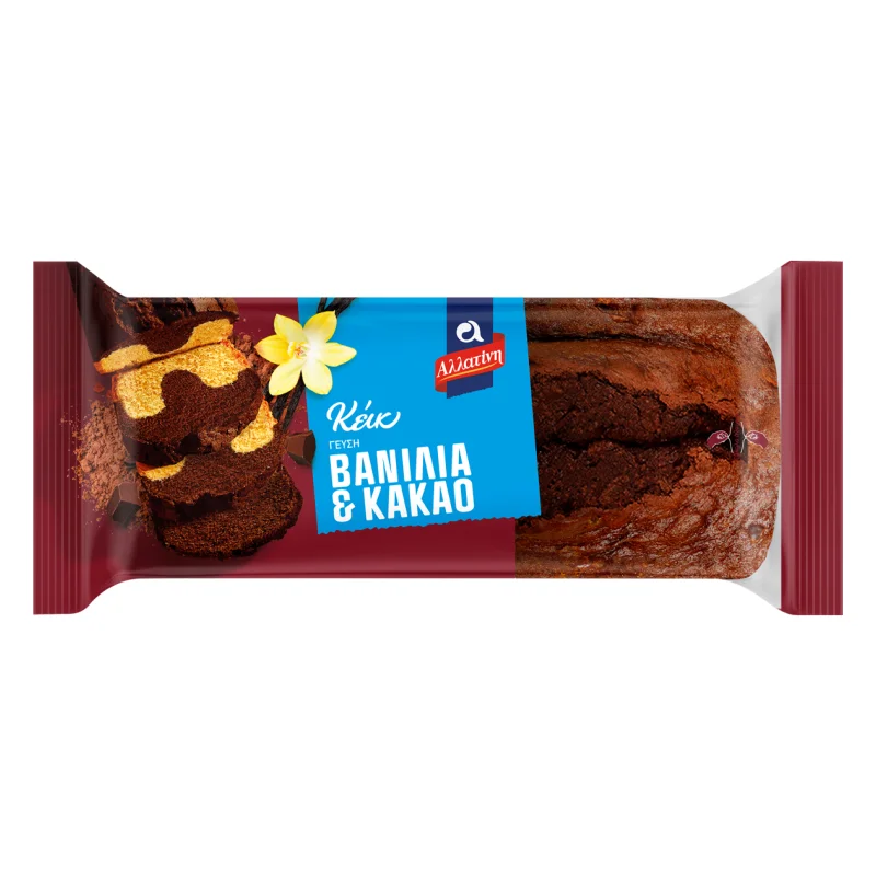αλλατίνη κεϊκ βανίλια με κακάο 375 g