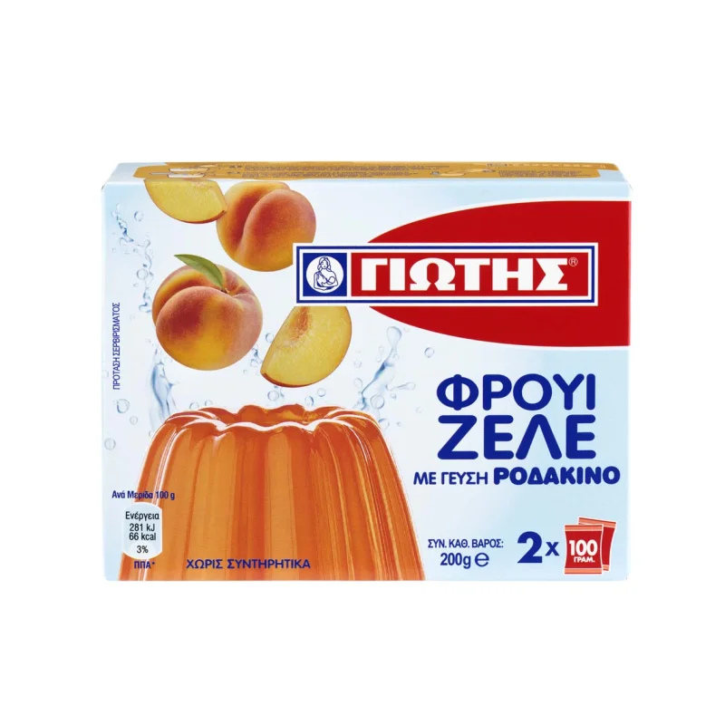γιώτης φρουί ζελέ ροδάκινο 2 × 100 g