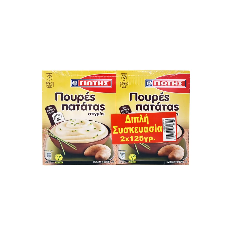 πουρές πατάτας 2 × 125 g