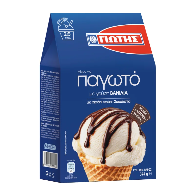 γιώτης μίγμα για παγωτό βανίλια 374 g