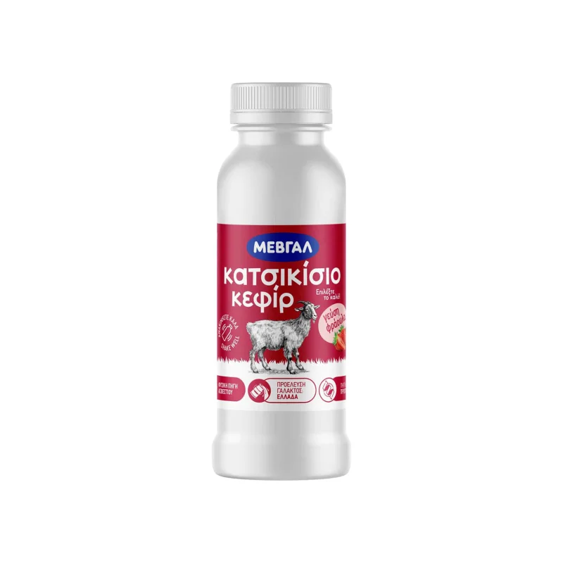 μεβγάλ κεφίρ κατσικίσιο φράουλα . 200 ml
