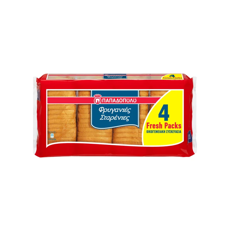 φρυγανιές σταρένιες 4 × 127,5 g