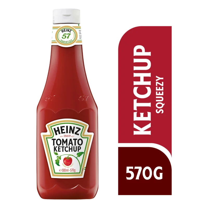 heinz κέτσαπ squeezy . 570 g