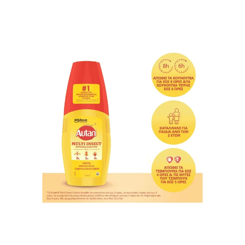 autan multi insect λοσιον 100 ml
