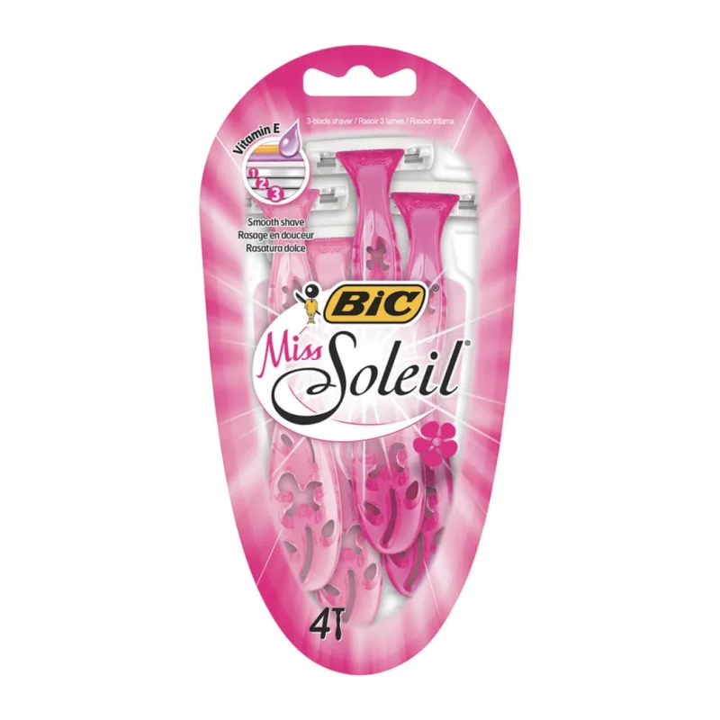 bic ξυραφάκια miss soleil 4 τεμ.