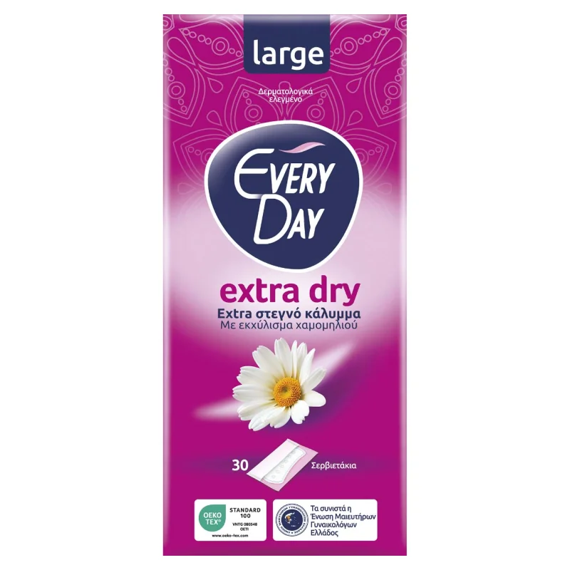 everyday σερβιετάκια extra dry large 30 τεμ.