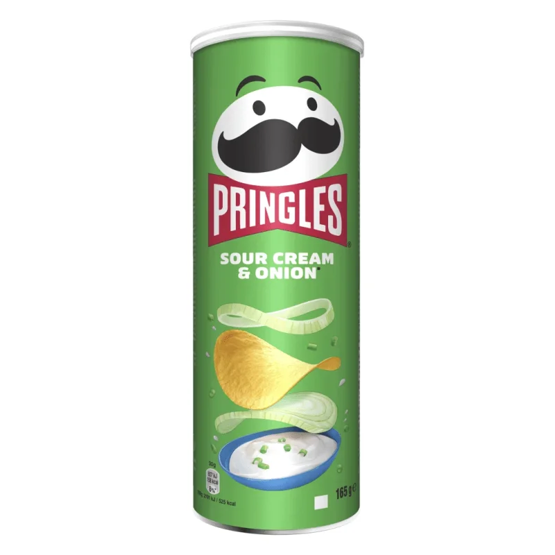 pringles sour cream & onion . 165 g