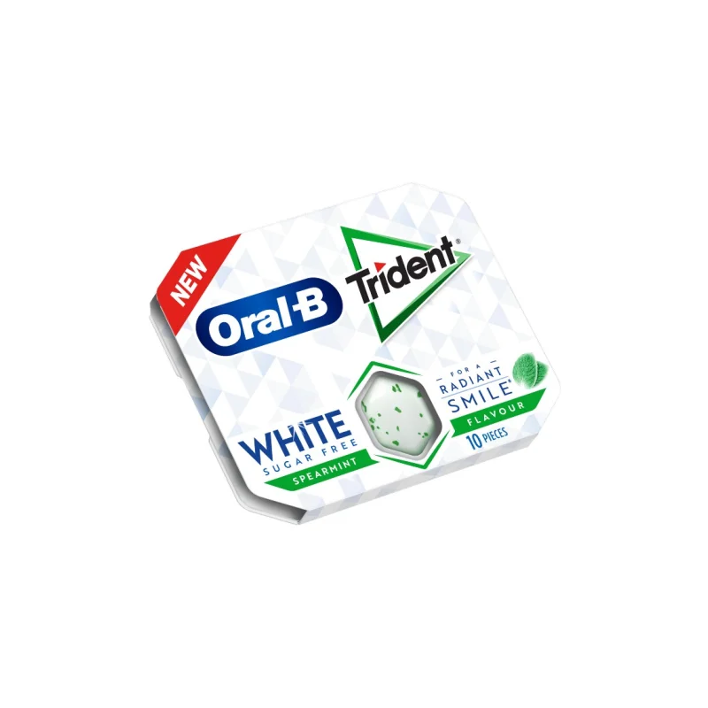 trident τσίχλες white oral-b δυόσμος 17 g