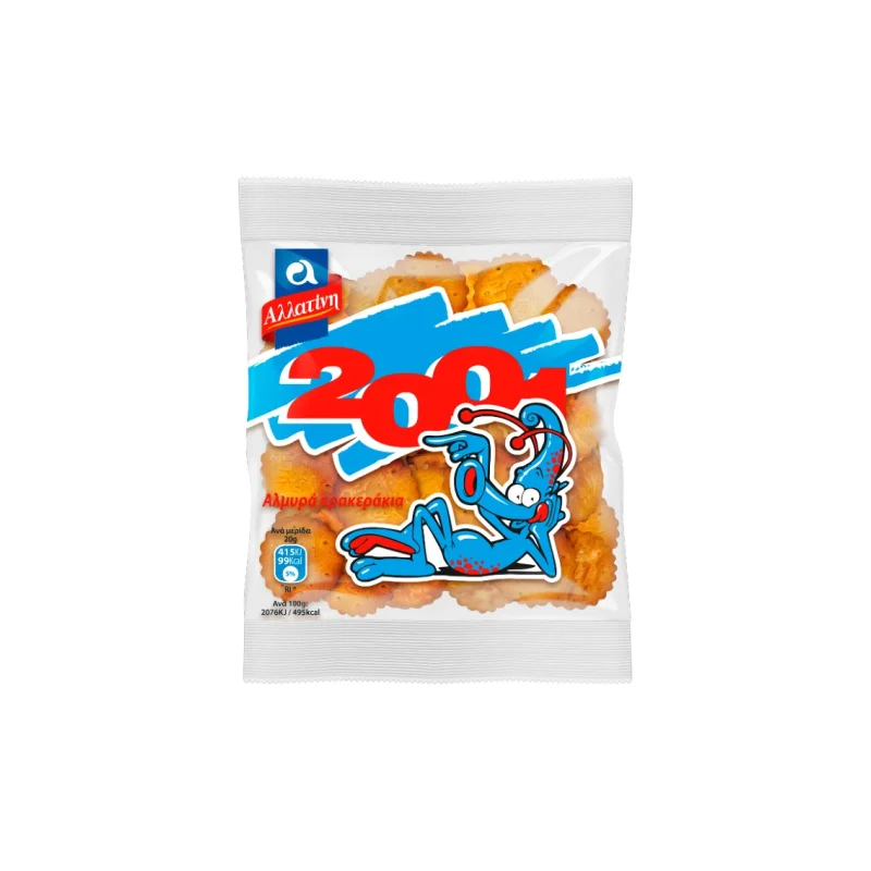αλλατίνη 2001 αλμυρά crackers . 40 g