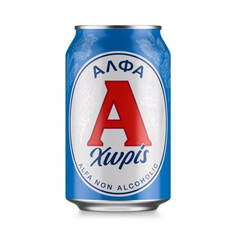 μπύρα χωρίς αλκοόλ κουτί 330 ml
