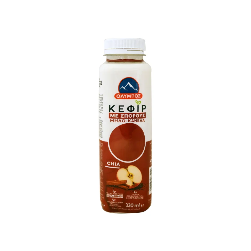όλυμπος κεφίρ με σπόρους μήλο-κανέλα 330 ml