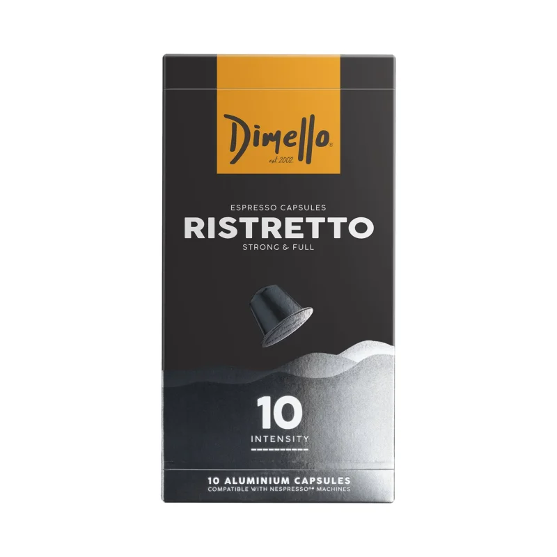 DIMELLO Καφές Espresso Ristretto σε Κάψουλες συμβατές με μηχανή Nespresso 10x5,6gr