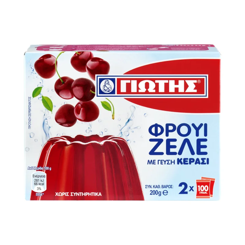 ΓΙΩΤΗΣ Φρουί Ζελέ με γεύση Κεράσι 2x100g