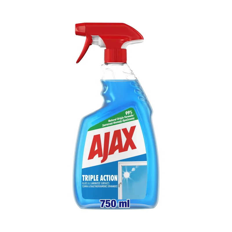 AJAX Καθαριστικό Τζαμιών Triple Action 750ml