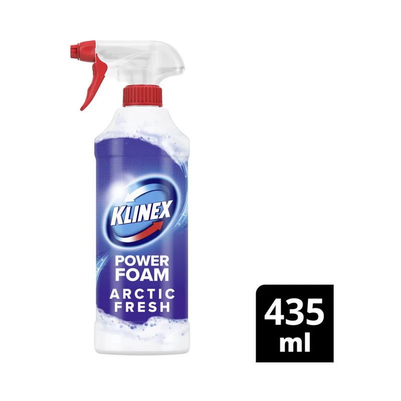 KLINEX Power Foam Ενεργός Αφρός Καθαρισμού για Λεκάνη & Μπάνιο Arctic Fresh χωρίς χλώριο 435ml