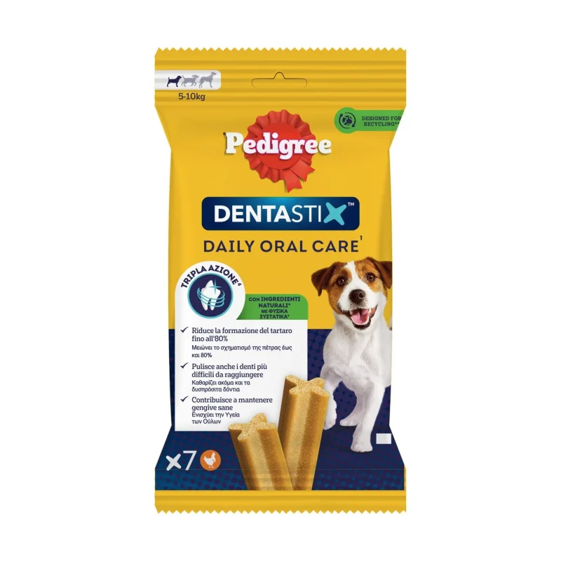 PEDIGREE Dentastix Daily Oral Care Σνακ για Σκύλους Μικρού Μεγέθους 7τεμ 110g