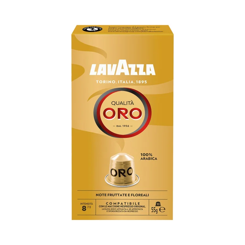 LAVAZZA Qualita Oro Καφές Espresso 10 κάψουλες συμβατές με μηχανή Nespresso 57g
