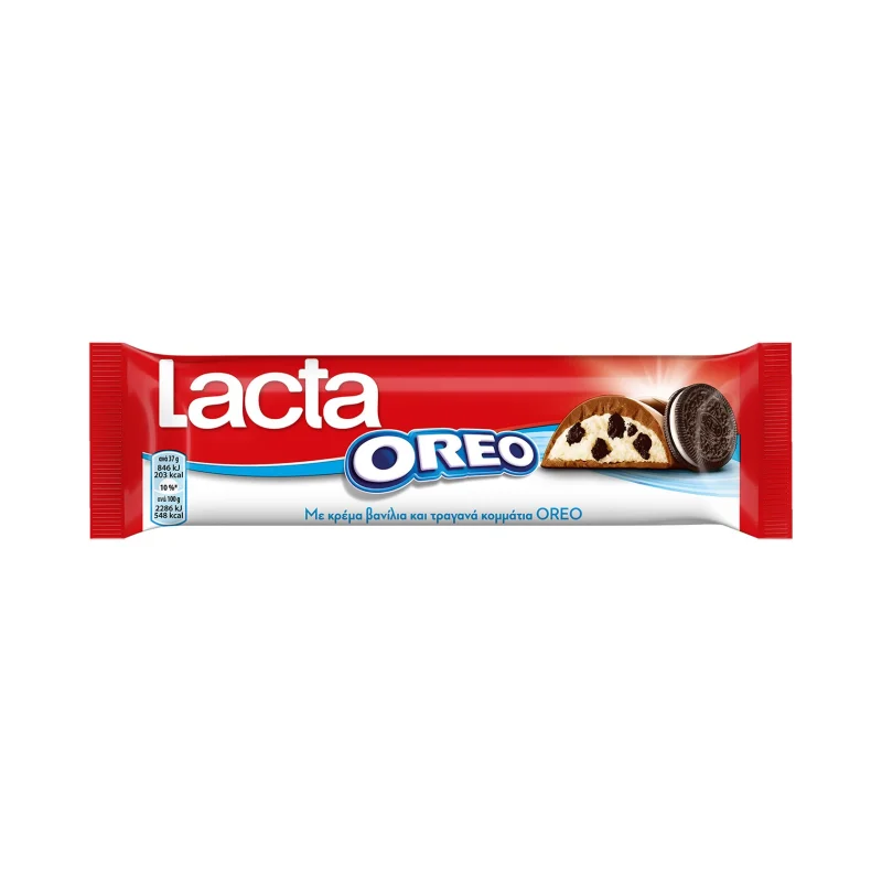 LACTA Oreo Μπάρα Σοκολάτα Γάλακτος 37g