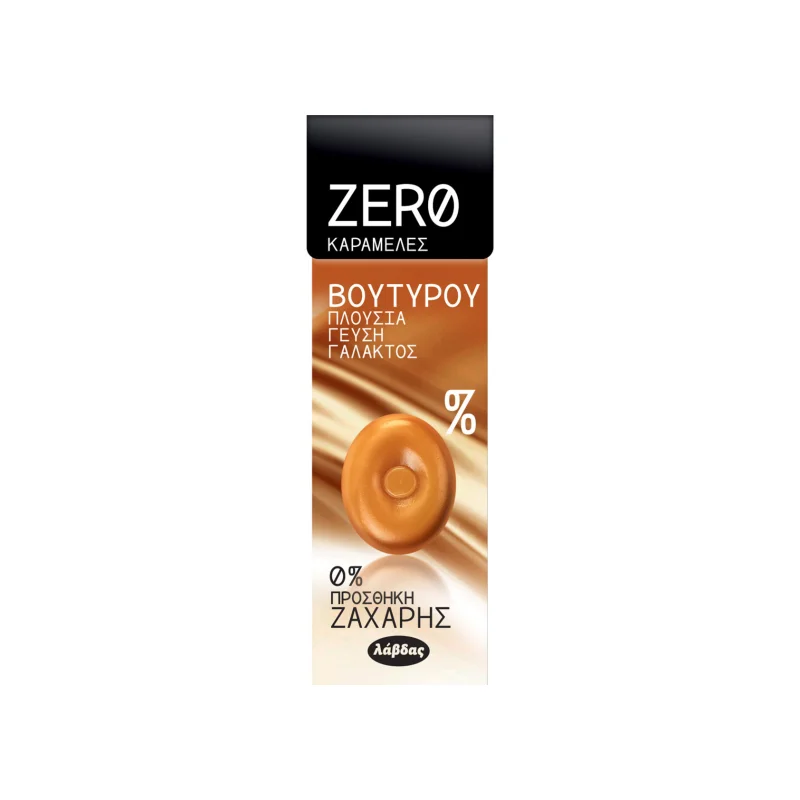 Λάβδας Zero 0% καραμέλες βουτύρου 32g