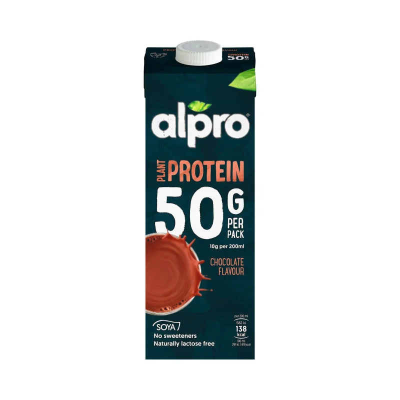 ALPRO High Protein Ρόφημα Σόγιας με γεύση Σοκολάτα Vegan Χωρίς γλουτένη Χωρίς λακτόζη 1lt