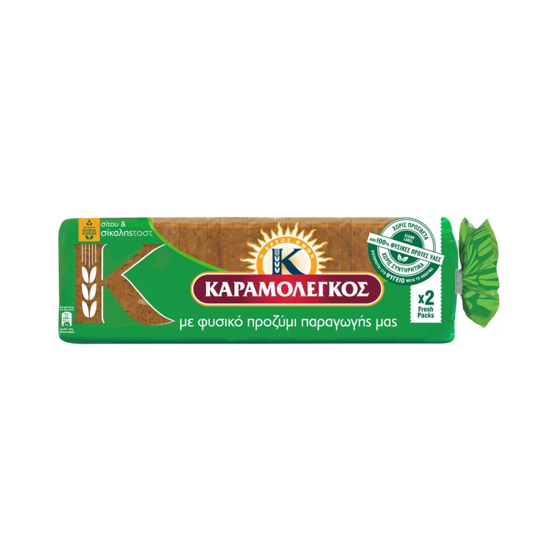 Ψωμί για Τοστ Σίτου & Σίκαλης με Προζύμι 680gr