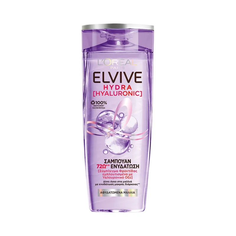 ELVIVE Hydra Hyaluronic Σαμπουάν Ενυδάτωσης για Αφυδατωμένα Μαλλιά 400ml