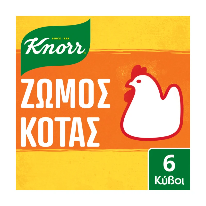 KNORR Κύβοι Ζωμού Κότας 6 Τεμάχια 60g