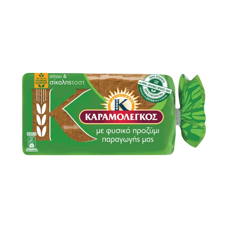 Ψωμί για Τοστ Σίτου & Σίκαλης με Προζύμι 340gr