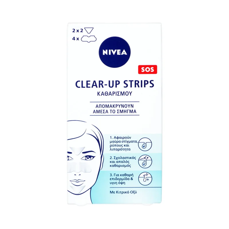 NIVEA Ταινίες Καθαρισμού Clear Up Stripes 6τεμ