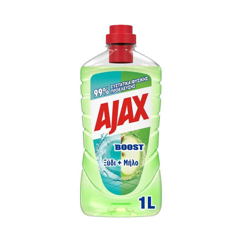 AJAX Boost Καθαριστικό Πατώματος Ξίδι & Μήλο 1lt