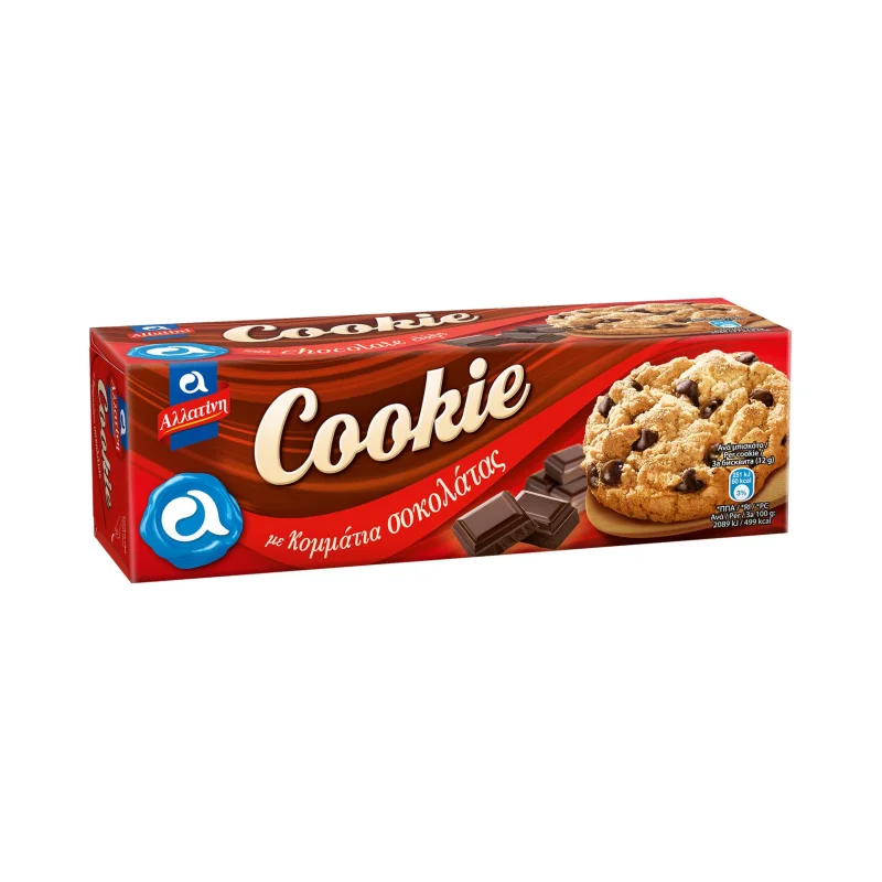 ΑΛΛΑΤΙΝΗ Cookie Μπισκότα με Κομμάτια Σοκολάτας 175g