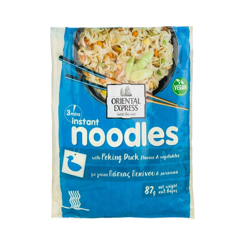 ORIENTAL EXPRESS Instant Noodles με γεύση Πάπιας Πεκίνου & Λαχανικά Vegan 87g