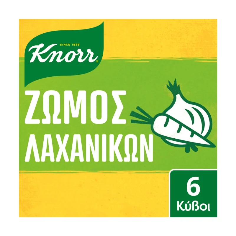 Knorr Κύβοι Ζωμού Λαχανικών Vegan 6 x 10 gr