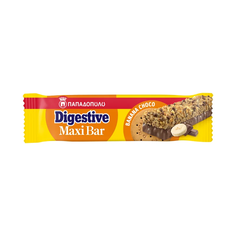 ΠΑΠΑΔΟΠΟΥΛΟΥ Digestive Maxi Bar Δημητριακών με Μπανάνα Σοκολάτα 50g