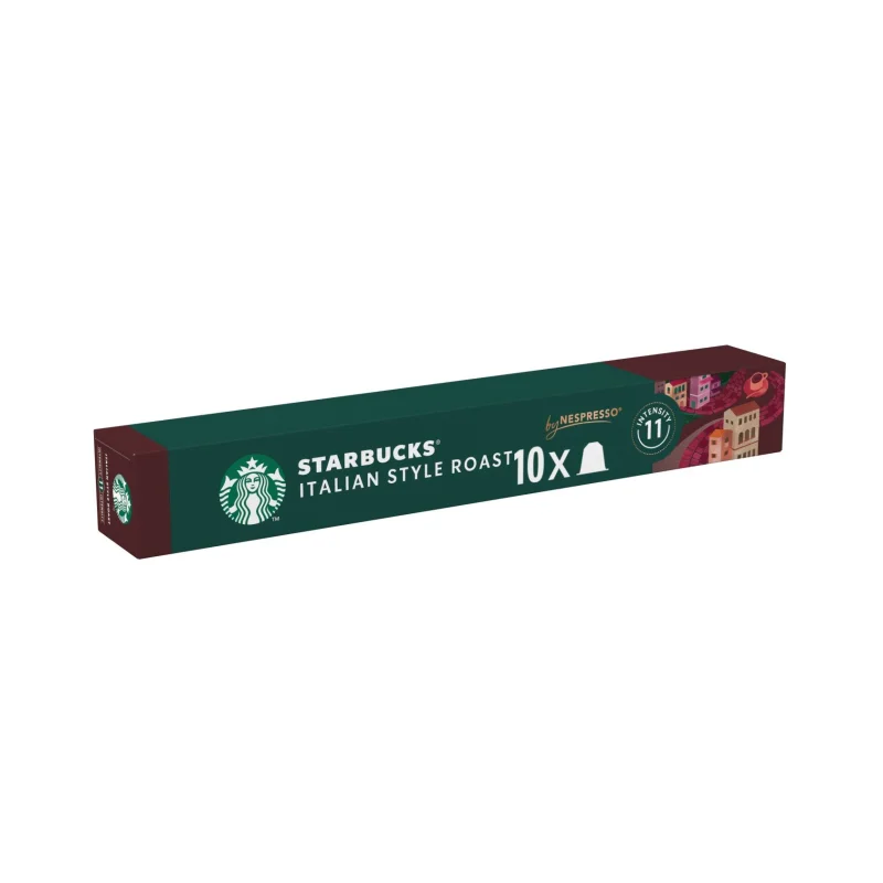 STARBUCKS Καφές Espresso Italian Style Roast 10 κάψουλες συμβατές με μηχανή Nespresso 56g