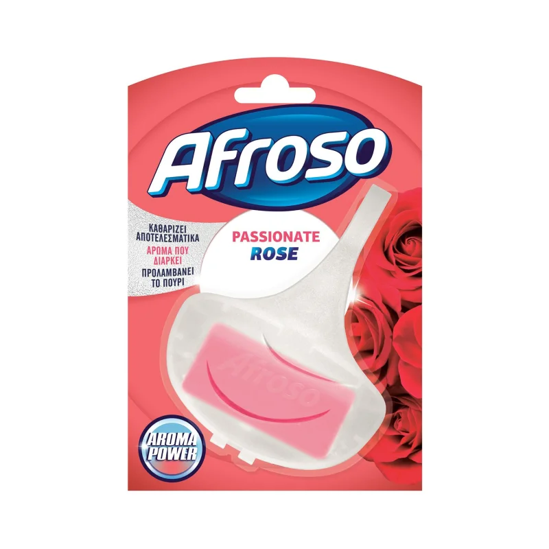 AFROSO Στερεό Block Τουαλέτας Passionate Rose 40g