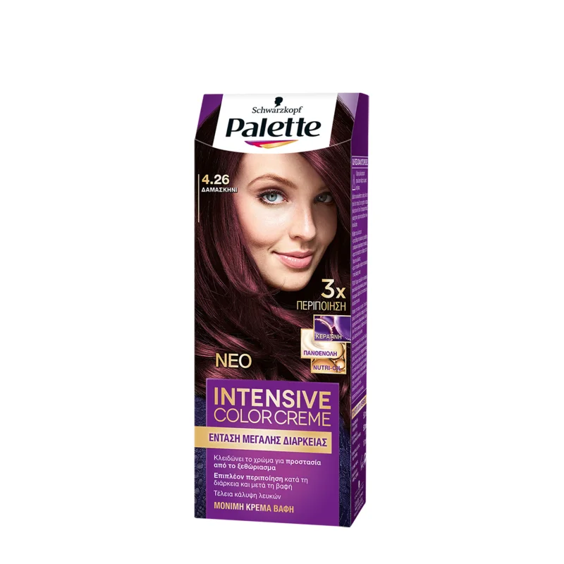 Palette Intensive Color Creme βαφή μαλλιών δαμασκηνί νο 4. 26 110ml