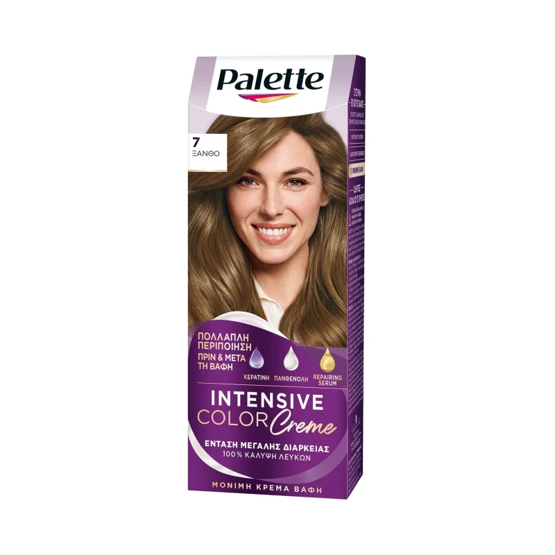 PALETTE Intensive Color Creme Βαφή Μαλλιών Νο7 Ξανθό