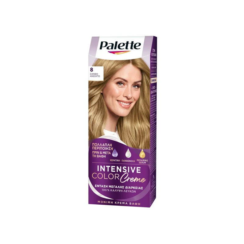 Palette Intensive Color Creme βαφή μαλλιών ξανθό Nο. 8 110ml
