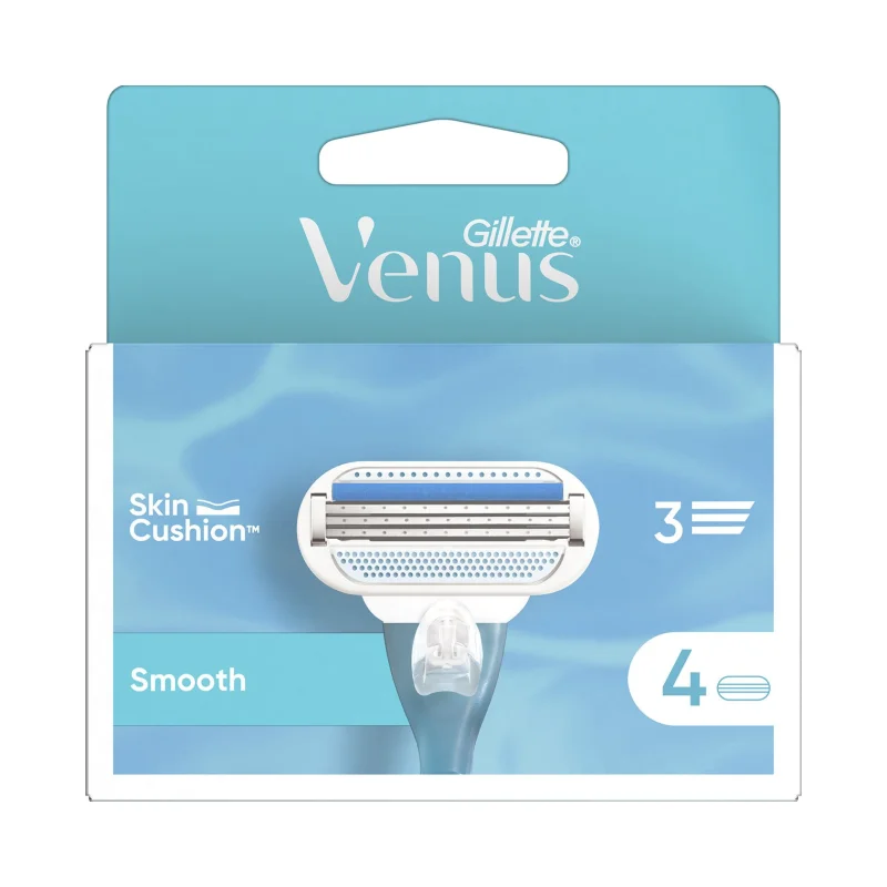 GILLETTE VENUS Ανταλλακτικές Κεφαλές Ξυρίσματος Smooth 4τεμ
